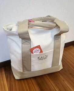 カルディ KALDI 2024年 食品福袋 ハッピーバッグ　 抜き取りなし 　キャンパス地トートバッグ