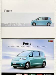 【美品/カタログ/アクセサリーカタログ付】トヨタ ポルテ/TOYOTA Porte NNP10/11 2004年7月