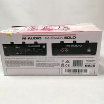 M-Audio USBオーディオインターフェース 再生 ライブ配信 宅録 コンボジャック M-Track Solo 訳あり a09521_画像8