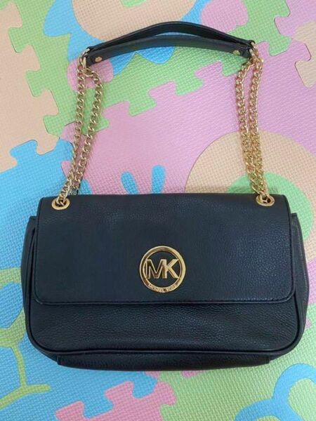 ★美品★ MICHEAL KORS マイケルコース ショルダーバッグ クラッチ レザー ショルダーバッグ ブラック 2way