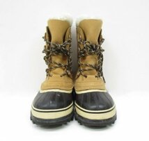 [即日発送] SOREL CARIBOU WATERPROOF NL1005-280 ソレル スノートレーニングシューズ レディース スノーブーツ 23cm ベージュ 331_画像2