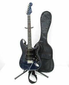 [即日発送]★良品★ Fender フェンダー Aerodyne Strat エレキギター MADE IN JAPAN 2013年 ネイビー 純正ストラップ ソフトケース付き 371