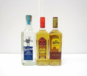 [即日発送]★未開栓★SAUZA サウザ ブルー Jose Cuervo ホセ クエルボ 計3本 750ml 40％ スピリッツ テキーラ ブルーアガベ 351-391