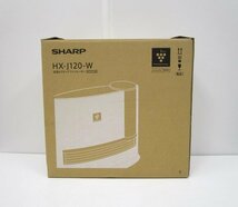 [即日発送]★未使用★SHARP シャープ 加湿セラミックファンヒーター HX-J120-W ホワイト 暖房器具 プラズマクラスター 361_画像1