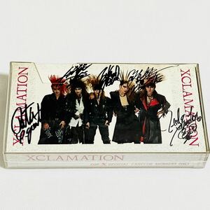 X JAPAN エックスX CLAMATION VHS ビデオ レコード YOSHIKI TOSHI hide TAIJI PATA ジャパメタ 初回限定盤 METAL メタル デモテープ サイン