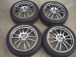 ENKEI エンケイ　GTC01　18インチ、8J、インセット45、PCD114.3、5穴　センターキャップ付　215/45R18