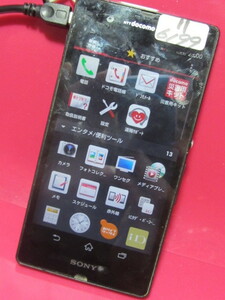 ジャンク docomo Xperia nx　so-02e　黒　難　11-6199