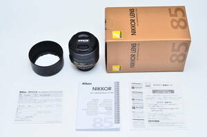 Nikon AF-S NIKKOR 85mm F1.8G 美品 保証書未記入