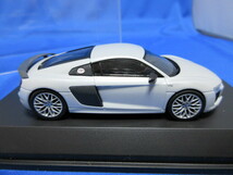 【紙箱無】アウディ　ディーラー特注　herpa ヘルパ　1/43★アウディ Audi　R8 V10 plus Coupe 鈴鹿グレー★_画像6