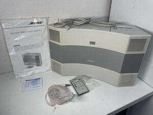 BOSE ボーズ ACOUSTIC WAVE MUSIC SYSTEM II ラジカセ リモコン有り 中古 現状品 ラジオ CD 動作確認済 通電確認済 液晶不具合