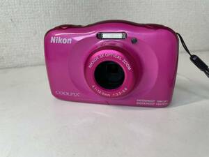希少 Nikon ニコン デジタルカメラ COOLPIX W100 防水 クールピクス ピンク 動作 未確認