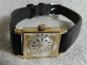 稼働中・美品・レディース手巻き時計・オメガ金時計・OMEGA 10523・483・750・K18・カット風防サファイアガラス