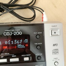 CDJ Pioneer パイオニア DJ テーブル　CDJ-200 ジャンク品　取り出しに難あり　機能は問題なさそうだが不明　使い方分からず_画像3