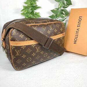 1円 LOUIS VUITTON ルイヴィトン M45254 モノグラム リポーター PM クロスボディ ショルダーバッグ シリアルSP0044