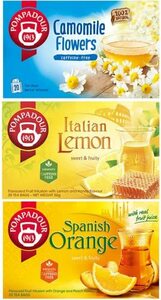 [pompa doll herb tea 3 kind set ] camomile flower (1.5g×20 sack ) Italian lemon (2.5g×20 sack )spanishu orange 