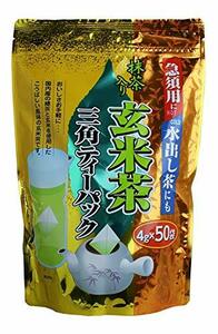... powdered green tea entering tea with roasted rice triangle tea pack 50 sack ×3 sack tea bag 