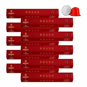 Mokapresso(モカプレッソ) ネスプレッソ互換 カプセルコーヒー ROSSO 10箱