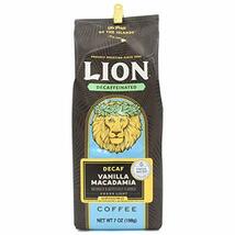 LION COFFEE ライオンコーヒー コーヒー豆 中挽き 【 デカフェ バニラマカダミア 】 198g ハワイ土産 高級 伝統 高級コーヒー_画像1