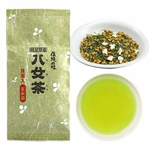 抹茶入り 玄米茶 茶葉 八女茶 100g 袋詰 お茶 岩崎園製茶 九州 福岡 八女茶100％ 玄米 抹茶