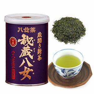 新茶 八女茶 茶葉 高級 2023年産 熟成新茶 特選秘蔵八女 100g 缶詰 お茶 岩崎園製茶 九州 福岡 八女茶100％ 八十八夜頃摘み 一番茶