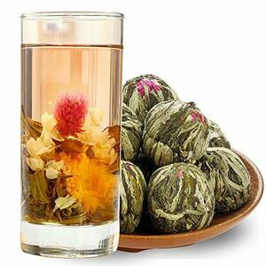 Bacilio Chinese tea flower tea craft tea underwater flower . jasmine flower .. art goods . dragon Play beads .??. tea 