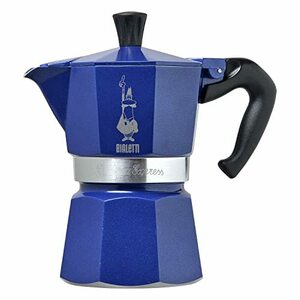 Bialetti (ビアレッティ) モカエキスプレス 3カップ用 モロッコ・ブルー 直火式 (コーヒーメーカー エスプレッソメーカー