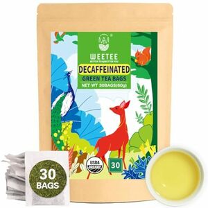 WEETEE Cafe in less green tea tea bag | green tea pack non Cafe in less sugar fragrance free no addition |