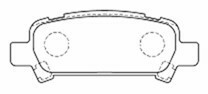 RG パワーディスクブレーキパッド タイプCS 1台分セット レガシィツーリングワゴン BH5 H13.5～H15.5 EJ20 ターボ GT-B-EチューンII_画像3