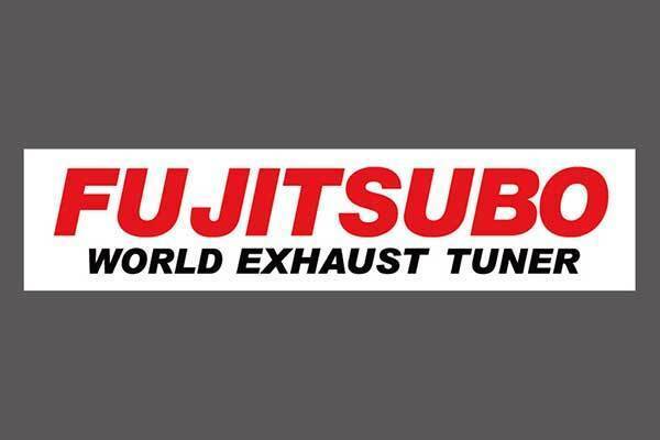 FUJITSUBO フジツボ ステッカー FUJITSUBO WORLD EXHAUST TUNER レッド/ガンメタ 011-38201