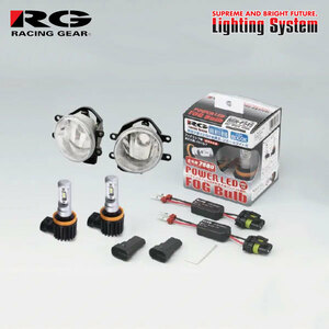 RG トヨタ純正 LEDフォグランプ 交換用灯具キット 6000K ホワイト ランドクルーザー URJ202W H27.8～R3.7 純正HB3/LED/LED (灯具一体)