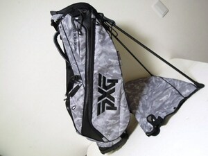 PXG●カモフラージュ●スタンド式●キャディバッグ●軽量●XFPPU8207-12●グレーカモフラ●美品