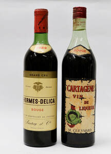 ヴィンテージワイン 未開封古酒 寿屋 サントリー HERMES-DELICA ROUGE 1959 ヘルメスワイン/ゲイマーワイン ROUGE CARTAGENE M.GUEYMARD