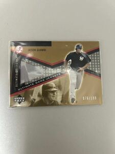 Jason Giambi 2002 Upper Deck Jersey On Card NEY YORK YANKEES ニューヨークヤンキース　ジアンビ