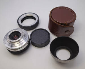11 改造レンズ Agfa Apotar, 1:3.5/45 mm,,L39　ソニーミラーレス（Eマウント）用　アダプター付 