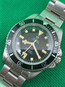 OH済 TUDOR submariner チュードル サブマリーナ 盾サブ スノーフレーク 黒文字盤 イカサブ