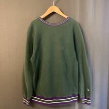 champion チャンピオン スウェット トレーナー REVERSE WEAVE リバースウィーブ 紫×緑 パープル グリーン L 相当_画像1