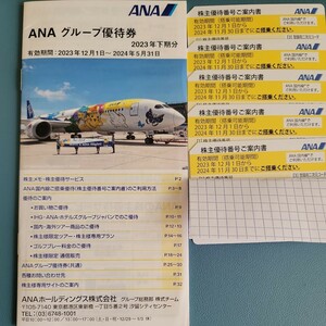 ana 株主優待券　5枚　ネコポス代無料　匿名