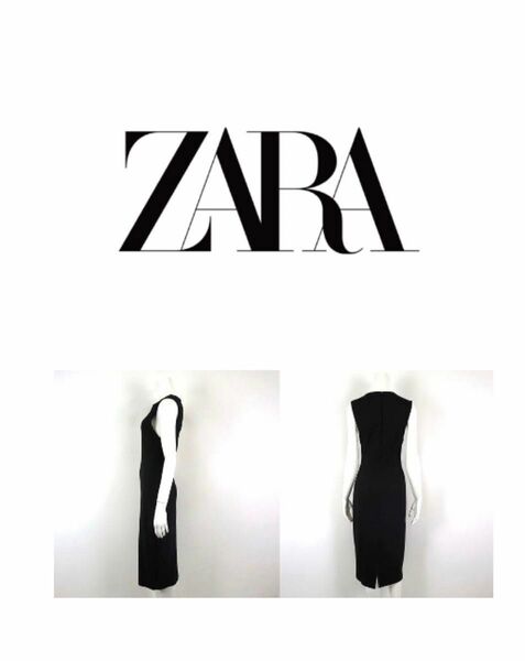 Sワンピース ZARAザラBASICウール地Aライン未使用ジャンバー美ライン　スカート