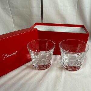 【美品】Baccarat ペア ロックグラス クリスタル 0121-04-1-0106-0-0-0