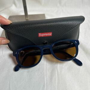 【美品】supreme サングラス ブルー ネイビー シュプリーム 0121-04-1009-2-0-0