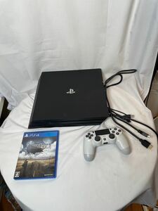 PlayStation4 本体 ジェット ブラック SONY CUH-7100B ソフト カセット付き　　657-0123-02-1-0153-0-3-0