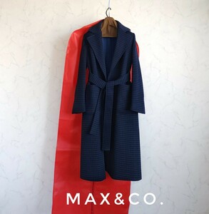 超高級 極美品 希少 Maxmara 豪華ベルテッドコート 永遠の憧れ max&co. マックスマーラ RUNAWAY ラナウェイ 専用ドレスカバー付き