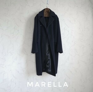 超高級 美品 Maxmara 一級品イタリア製憧れのおしゃれコート 肉厚最高級生地 MARELLA マレーラ マックスマーラ めちゃ可愛オーバーサイズ