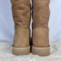 即決★美品★UGG★24.0cm ニーハイブーツ アグ レディース 茶色 ブラウン ロングブーツ 内側ファー ブーツ ムートン ムートンブーツ S112_画像6