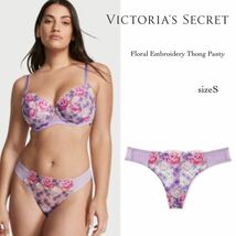 【新品】ヴィクトリアシークレット フローラルエンブロイダリーソングショーツ　Victoria's Secret Tバックショーツ_画像1