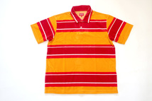 (L)Supreme Stripe Velour Poloシュプリームストライプベロアポロ_画像2