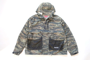 (XL)Supreme Mesh Pocket Cargo Jacket Tigerstripe Camoシュプリームメッシュポケットカーゴジャケットタイガーカモ