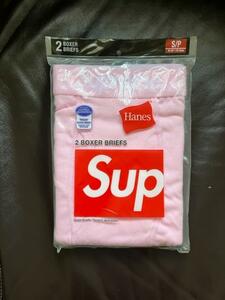 (S)Supreme Hanes Boxer Briefs (2Pack)シュプリームヘインズボクサーブリーフ2枚組未開封Pink