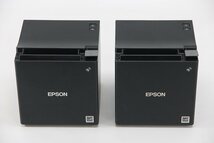 EPSON レシートプリンタ TM-m30 ブラック 2個セット M335B Bluetooth対応機種【業務用/店舗用/レジ/中古】 #UT_画像3