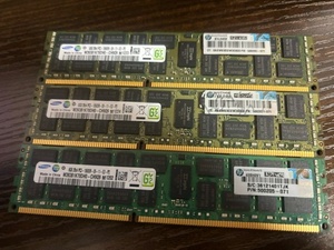 samsung 24GB (8GBx3) 2Rx4 PC3-10600R サーバー用メモリー　3枚セット